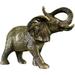 African Elephant Metal Statuette Handcrafted Decorative Animal Sculpture Aluminium Decorative Statue Tabletop Decor - Study Room Decorating Figurine House Warming Gift