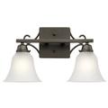 Kichler Lighting Bixler Olde Bronze Traditional Wall Sconce w/ 2 Light 100W - 45939OZ