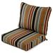 Greendale Home Fashions 2-Piece Brick Stripe Outdoor Deep Seat Cushion Set