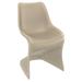 33.5 Taupe Brown Outdoor Patio Dining Chair