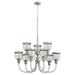 Quorum Lighting - Nine Light Chandelier - Omni - 9 Light 2-Tier Chandelier in