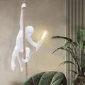 Miumaeov Monkey Chandelier on White Vintage Hemp Rope Monkey Pendant Light Fixture Chandelier Industrial Retro E27 Edison Ceiling Pendant Lamp for Dining Living Room Bedroom Bar