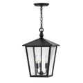 3 Light Medium Outdoor Hanging Lantern in Traditional Style 11 inches Wide By 17.75 inches High-Black Finish Bailey Street Home 81-Bel-4442255