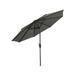 GARDEN 9 Ft Outdoor Patio Market Umbrella with Tilt & Crank Lift Gray