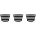 Southern Patio 15.5 Resin Whiskey Barrel Planter Birchwood Grey Pack of 3