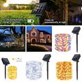 Solar Lights Outdoor 200 LED Solar String Lights Outdoor Waterproof 65.6FT Copper Wire 8 Modes Fairy Lights for Patio Garden Tree Party Colorful