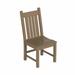 WestinTrends Malibu Classic Outdoor Dining Chairs with Arms All Weather Poly Lumber Adirondack Patio Chairs Restaurant Bistro Chairs Support 350 LBS Arched Backrest and Curved Seat Weathered Wood