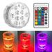 ZTOO Underwater Lights USB Magnetic Waterproof Pool Night Lights Color Changing Submersible LED Light Battery Operated Underwater Lights for Party Vase Christmas Aquarium Tub Shower Pond (not included