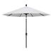 California Umbrella 9 ft. Aluminum Market Umbrella Push Tilt - M Black-Sunbrella-Natural