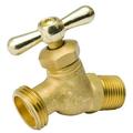 B&K Mueller 102-303 Hose Bibb 1/2 By 3/4 Inch Connection Male Pipe Thread By Male Hose 125 Psi Pressure Brass Body Antique