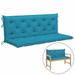 Dcenta Swing Chair Cushion Fabric Garden Hammock Chair Cushion Outdoor Bench Seat and Back Cushion Light Blue 59.1 x 19.7 Inches (L x W)