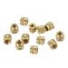 Uxcell Knurled Insert Nut M2 x 3mm L x 3.5mm OD Female Thread Brass Embedding Nut 180 Pack