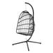 Winado Patio Foldable Swing Chair Porch PE Wicker Egg Hanging Chair