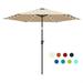Scafild | 7.5 Ft Solar LED Light Patio Umbrella Outdoor W/ Easy Tilt - Off-white