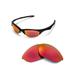 Walleva Fire Red ISARC Polarized Replacement Lenses for Oakley Half Jacket Sunglasses