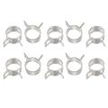 Uxcell Spring Hose Clamp 65Mn Steel 13mm Low Pressure Air Clip Clamps Fuel Lines Vacuum Hoses Nickel Plated 20 Pack