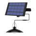 Rosnek LED Solar Pendant Lights Outdoor Indoor 1/2/3/4 Head Hanging Solar Shed Light IP65 Waterproof Ceiling Lamp
