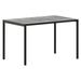 Flash Furniture Lark Outdoor Steel Rectangular Dining Table - Gray/Black