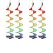 Pack of 4 colorful wind chime tent UV-resistant and weatherproof colourful wind chime for the garden and at home