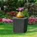 DWVO Black Deck Box Storage Patio Outdoor Resin Organizer Bin 11.5 Gallon