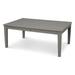 POLYWOOD Newport 28 x 42 Coffee Table in Slate Grey