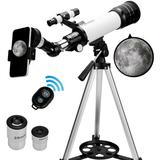 SAYFUT Astronomical Refracting Telescopes for Kids and Beginners 70mm Aperture 500mm Focal Length Telescope with Adjustable Tripod & Carry Bag