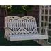 Creekvine Designs FS60HBHCVD 64 in. Treated Pine Heartback Porch Swing with Hearts & Scroll