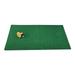 Golf Practice Mat Launch Pad Backyard Home Practicing Exercising Swing Hitting Artificial Green Grass with Rubber Tee - 60x30cm