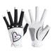 Sports Cycling Golf Gloves Ladies Open Finger A Pair Hands Gloves All Weather Grip 4 Sizes