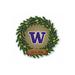 Rico Industries Washington College Personalized Holiday/Christmas Decor Wreath Shape Cut Pennant - Home and Living Room DÃ©cor - Soft Felt EZ to Hang