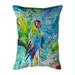 Betsy Drake HJ1153 16 x 20 in. Green Parrot II Indoor & Outdoor Pillow Large