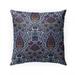 Kirman Blue and Orange Outdoor Pillow by Kavka Designs