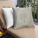 Ahgly Company Outdoor Square Mid-Century Modern Throw Pillow 18 inch by 18 inch