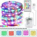 Dofanfy Christmas Decor Smart LED Fairy String Light 30-200LEDs 12 Lighting Modes RGBW Colorful LED Copper Wire Lights