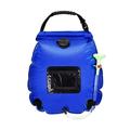 Qicamp Portable Shower for Camping Solar Shower Bag Heating Camping Shower Bag 5 Gallon/20L Sun Outdoor Shower Bag Traveling Hiking Blue