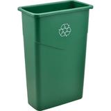 Global Industrial 23 Gallon Slim Recycling Container Green