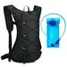 JIAN YA NA Hydration Pack Backpack with 2L Water Bladder for Outdoor Hiking Running Cyclingï¼ˆBlackï¼‰