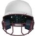 Rawlings Mach Ice Softball Batting Helmet Senior | White/Maroon | Senior