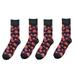 1 Set 2 Pairs Halloween Socks Cotton Mid-calf Socks Man Calf Socks Comfortable Halloween Socks for Man (Free Size Pumpkin)