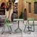 Dream Folding Outdoor Bistro Set with Olive Green Table and 2 Olive Green Chairs