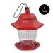 Pennington Red Resin Songbird Lantern Wild Bird Hopper Feeder 1 lb. Capacity 4 Pack