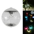 Waterproof Solar Floating Lights LED Floating Ball Lamp Floating Pool Lights Inflatable Waterproof Outdoor Pool Ball Colorful Changing LED Globe Night Light Decorative Rainbow Flash Lights for Decor