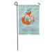 LADDKE Cute Christmas Fox and Owl Winter Merry Cartoon Couple Garden Flag Decorative Flag House Banner 28x40 inch