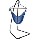 Dkeli Hanging Hammock Chair Stand Only Hammock Stand Heavy Duty Hanging Stand for Hammock Air Porch Swing Chair Indoor Outdoor