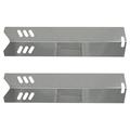 2-Pack BBQ Grill Heat Shield Plate Tent Replacement Parts for Backyard Grill GBC1255W - Compatible Barbeque Stainless Steel Flame Tamer Flavorizer Bar Vaporizer Bar Burner Cover 15