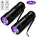 Black Fiday Deals!Black Light 2 Pcs UV Handheld Blacklight Flashlights 12 Led 395nm Mini Light Torch Detector for Pets Urine and Stains