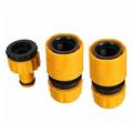 Cheers.US 3Pcs 1/2Inch 3/4Inch Garden Hose Tap Connector Kit for Join Garden Hose Pipe Tube Water Connection Quick Connector Water Pipe Water Gun Quick Interface Accessories Water Stop Joint