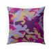 Camo Flow Purple Outdoor Pillow by Kavka Designs
