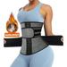QRIC Neoprene Sauna Workout Waist Trainer for Women Slimming Body Shaper Waist Trimmer Cincher Sweat Belt for Weight Loss (S-3XL)