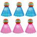 6 Pcs Badminton Shuttlecocks LED Badminton Balls Sports Training Badminton Colorful Shuttlecock for Outdoor Indoor Sports